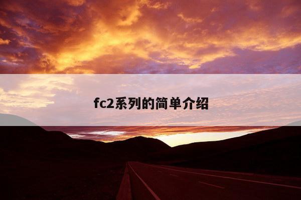 fc2系列的简单介绍