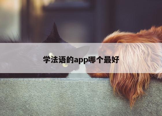 学法语的app哪个最好