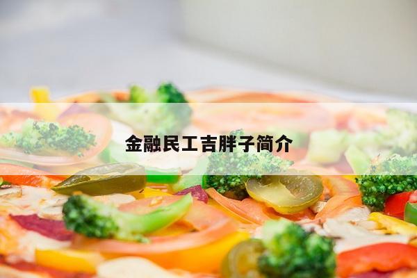 金融民工吉胖子简介