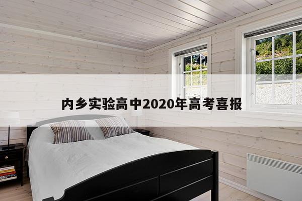 内乡实验高中2020年高考喜报