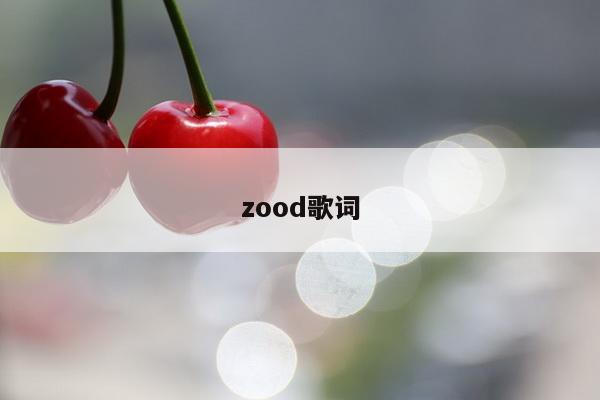 zood歌词